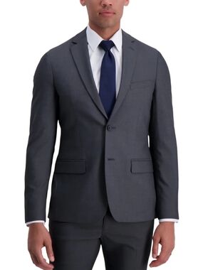 Men's J.M. Haggar Ultra Slim Gray Two-Button Suit Jacket